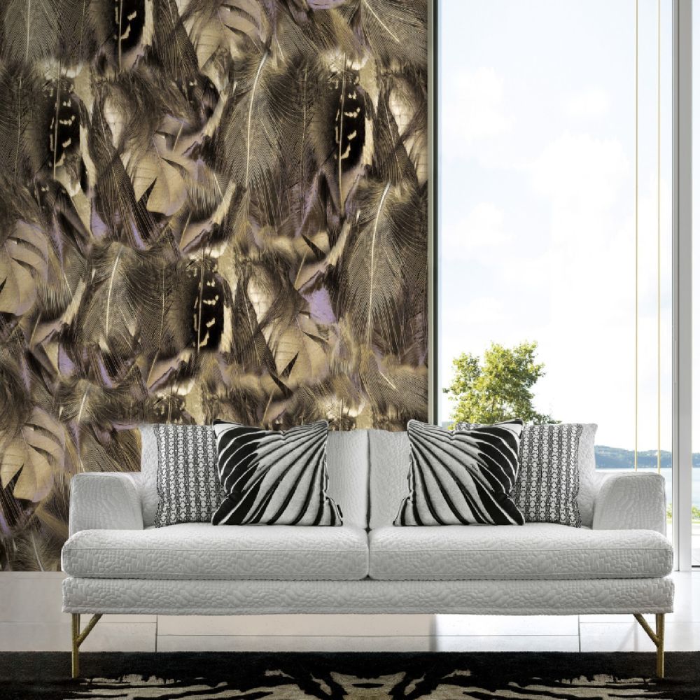 ROBERTO CAVALLI HOME NO.8 - Mural w pióra