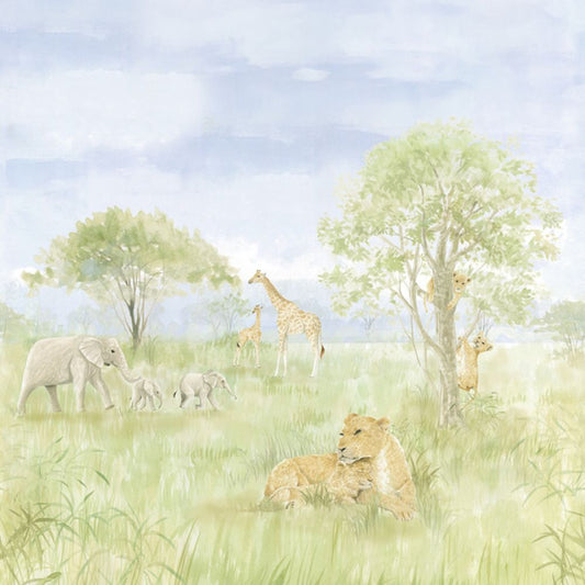 Pama Cute Walls Mural zwierzęta sawanny Decoprint CW6113-2