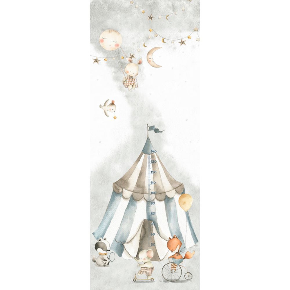 Pama Cute Walls Mural śpiące cyrkowe zwierzęta z miarką Decoprint CW6063-1