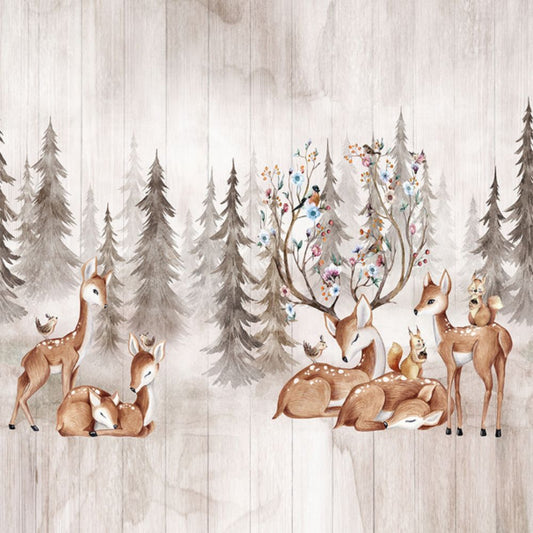 Pama Cute Walls Mural drzewa i zwierzęta Decoprint CW6046-1