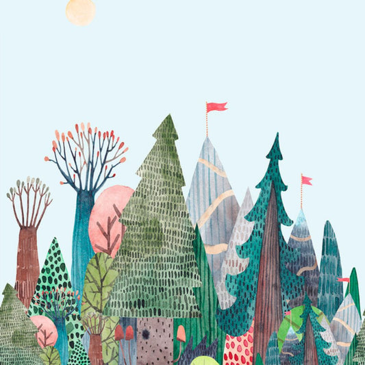 Pama Cute Walls Mural kolorowy las CW6034-2