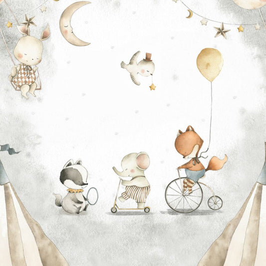 Pama Cute Walls Mural śpiące cyrkowe zwierzęta Decoprint CW6055-1