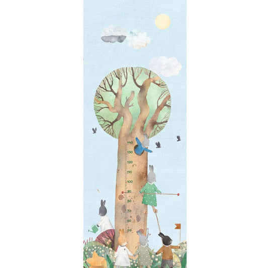 Pama Cute Walls Mural drzewo i króliki z miarką Decoprint CW6064-1