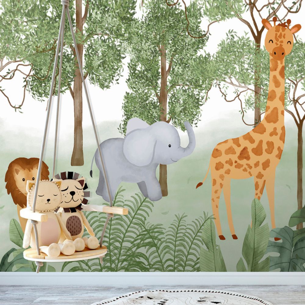 Cute Walls Mural dżungla Decoprint CW6117-1