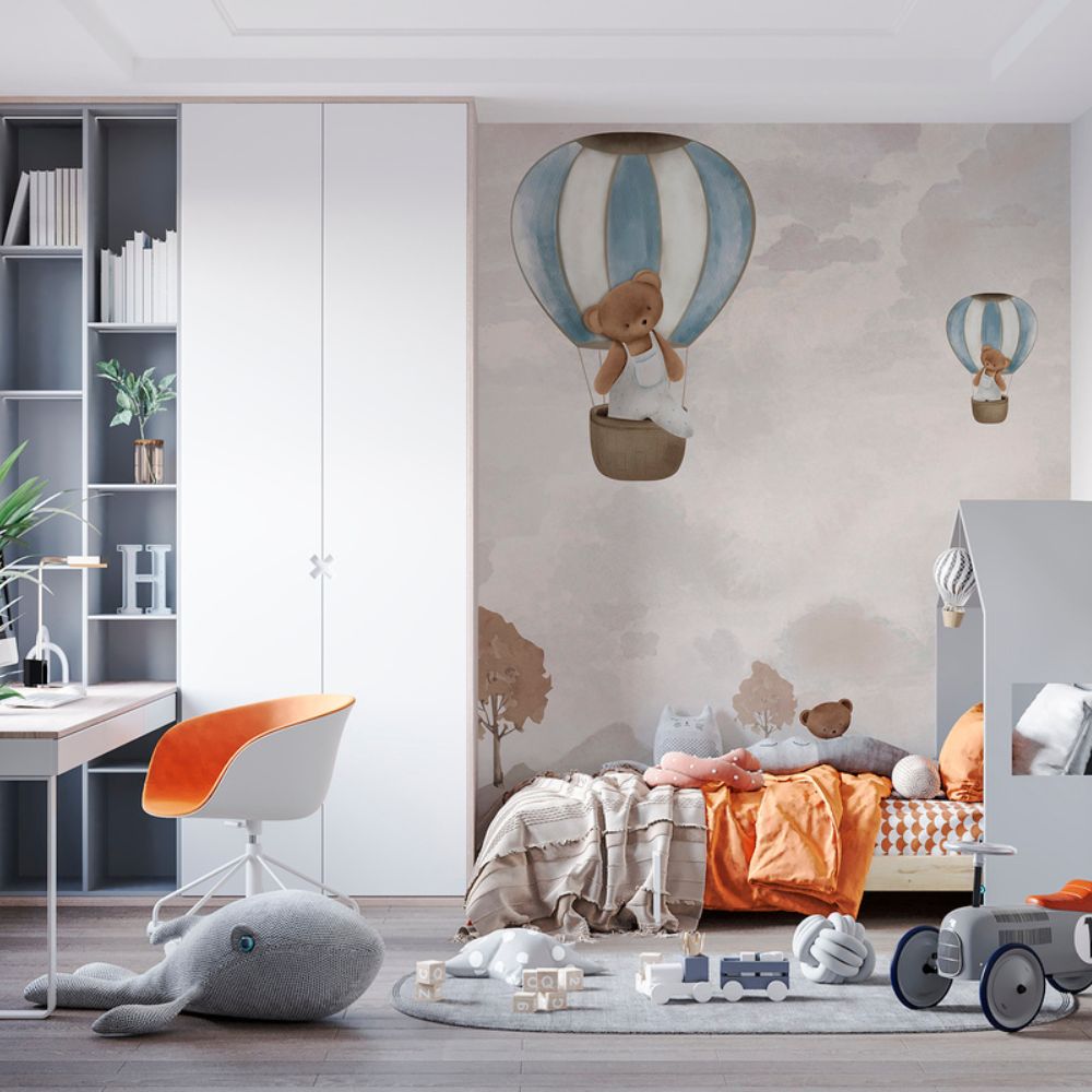 Cute Walls Mural pluszowe misie w balonach CW6135-1