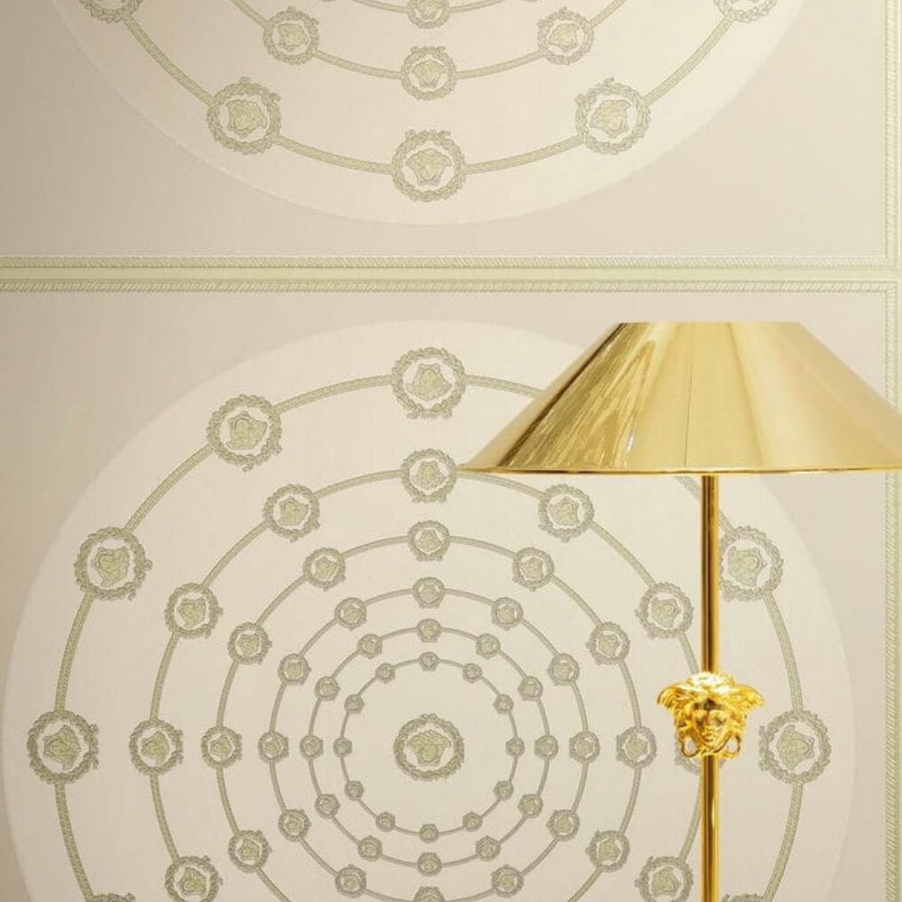 VERSACE VI - Tapeta ornament z Meduzami 79175-4