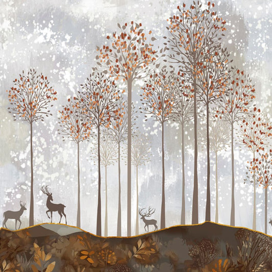 Pama Cute Walls Mural jelenie i drzewa Decoprint CW6047-2