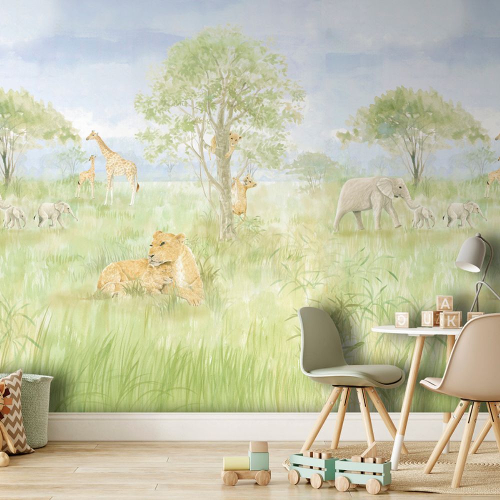 Pama Cute Walls Mural zwierzęta sawanny Decoprint CW6113-2