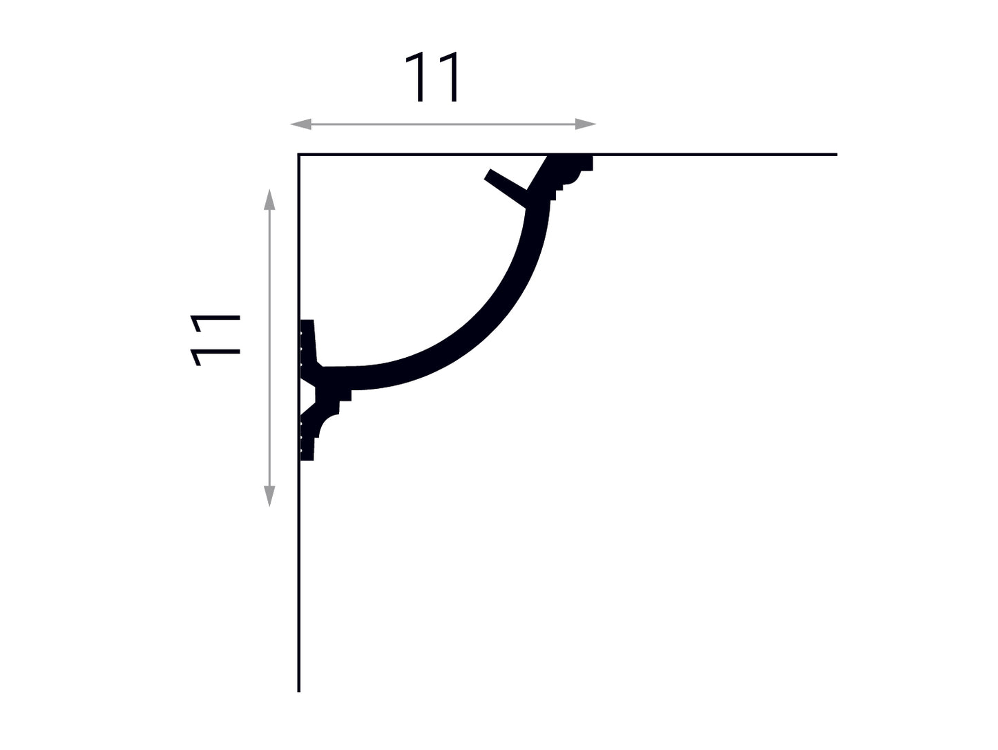 Listwa sufitowa QL027