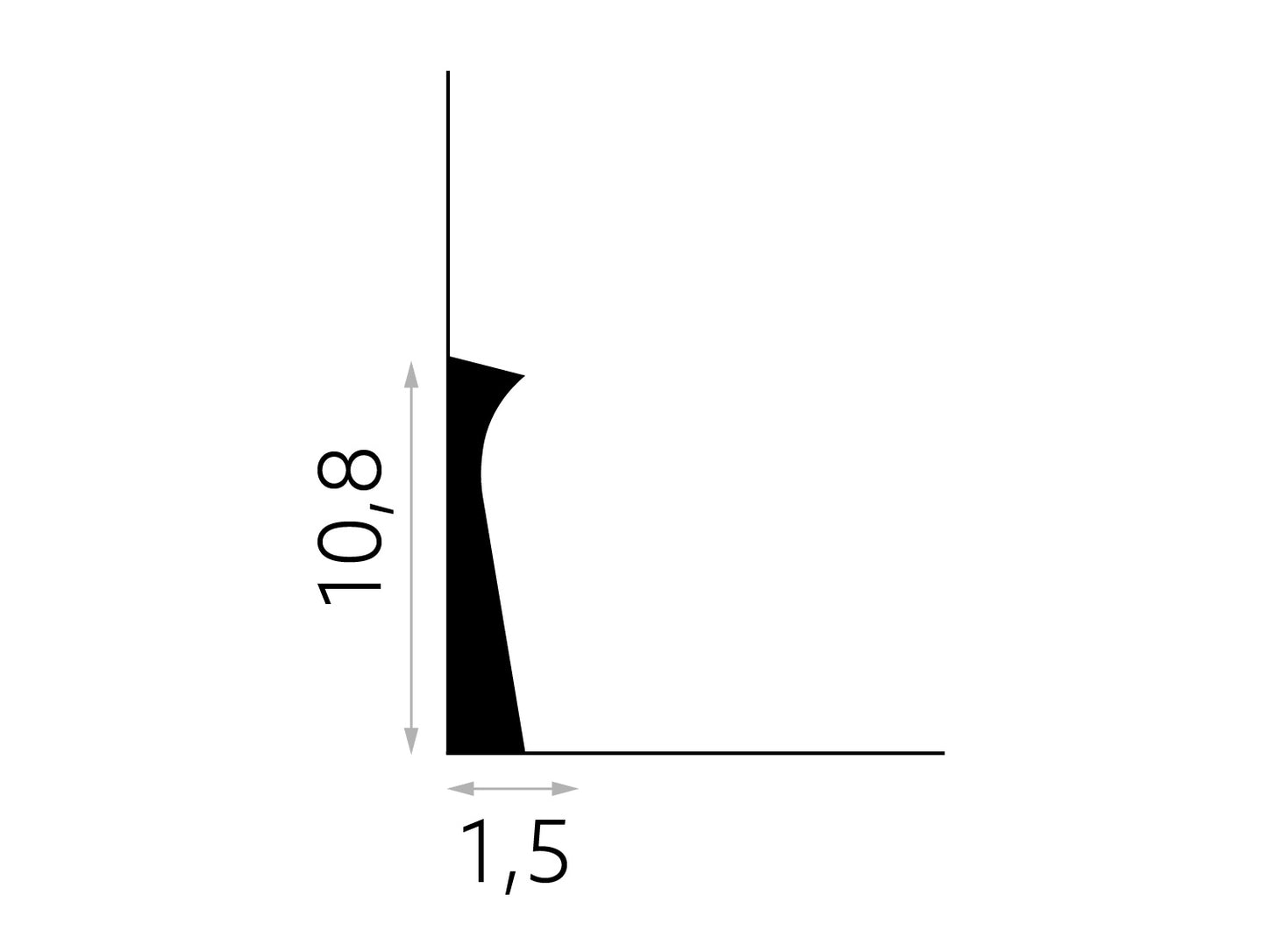 Listwa przypodłogowa Premium QS004P
