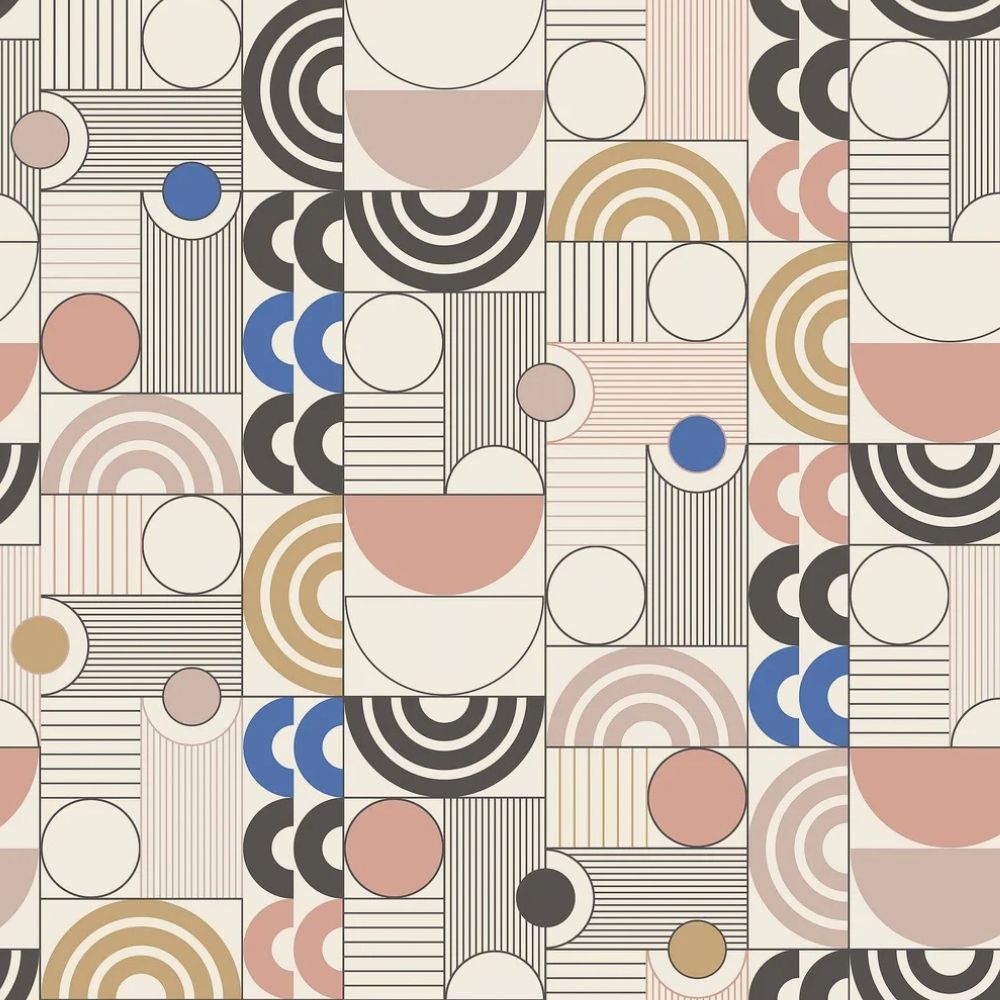 Boråstapeter Graphics Cosmopolitan tapeta geometryczna w stylu retro 4754