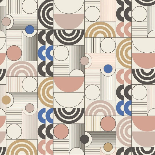 Boråstapeter Graphics Cosmopolitan tapeta geometryczna w stylu retro 4754