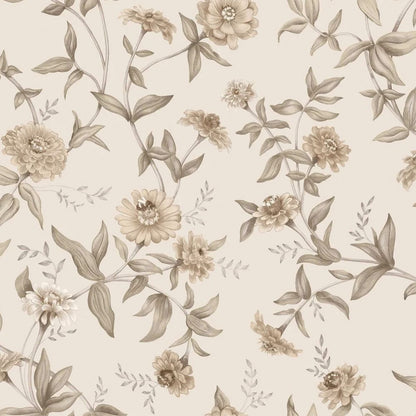 Boråstapeter   Flowers Tapeta w kwiaty liście 9151