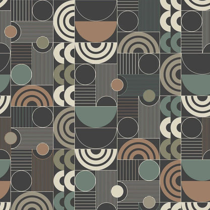 Boråstapeter Graphics Cosmopolitan tapeta geometryczna w stylu retro 4755