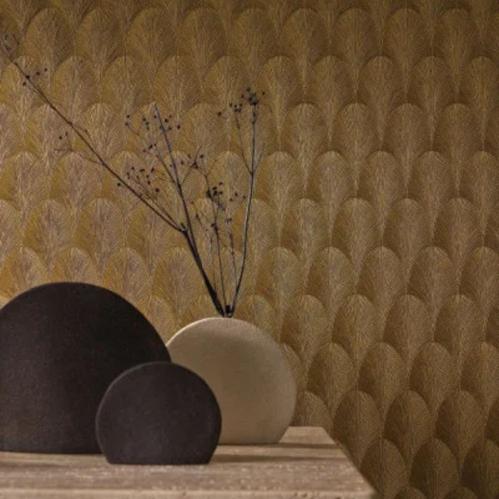 Casamance ECRIN  Tapeta wachlarze art-deco 75782038