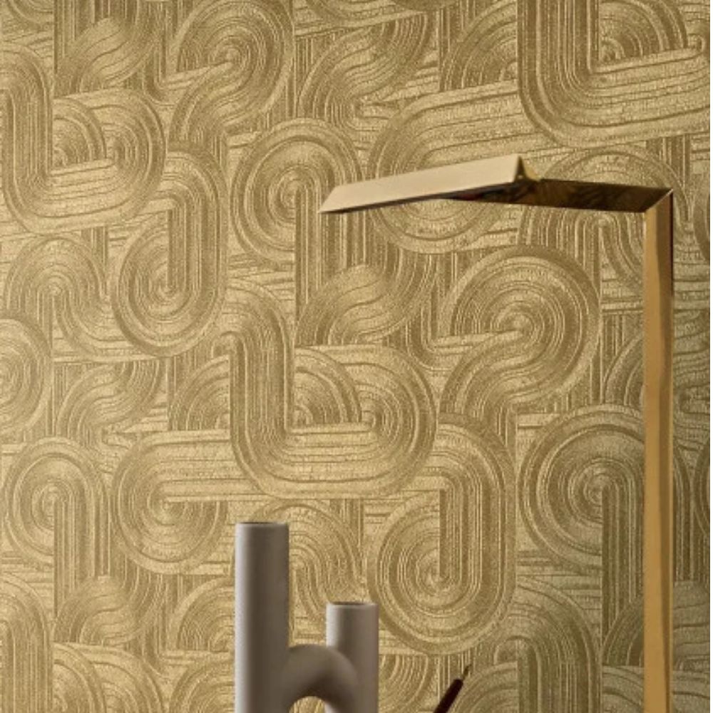 Casamance ECRIN  Carat zakrzywione mieniące linie 75101324