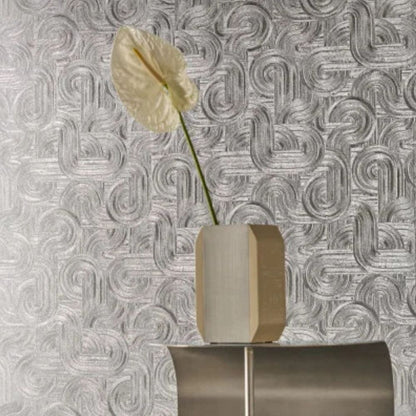 Casamance ECRIN  Carat zakrzywione mieniące linie 75101630