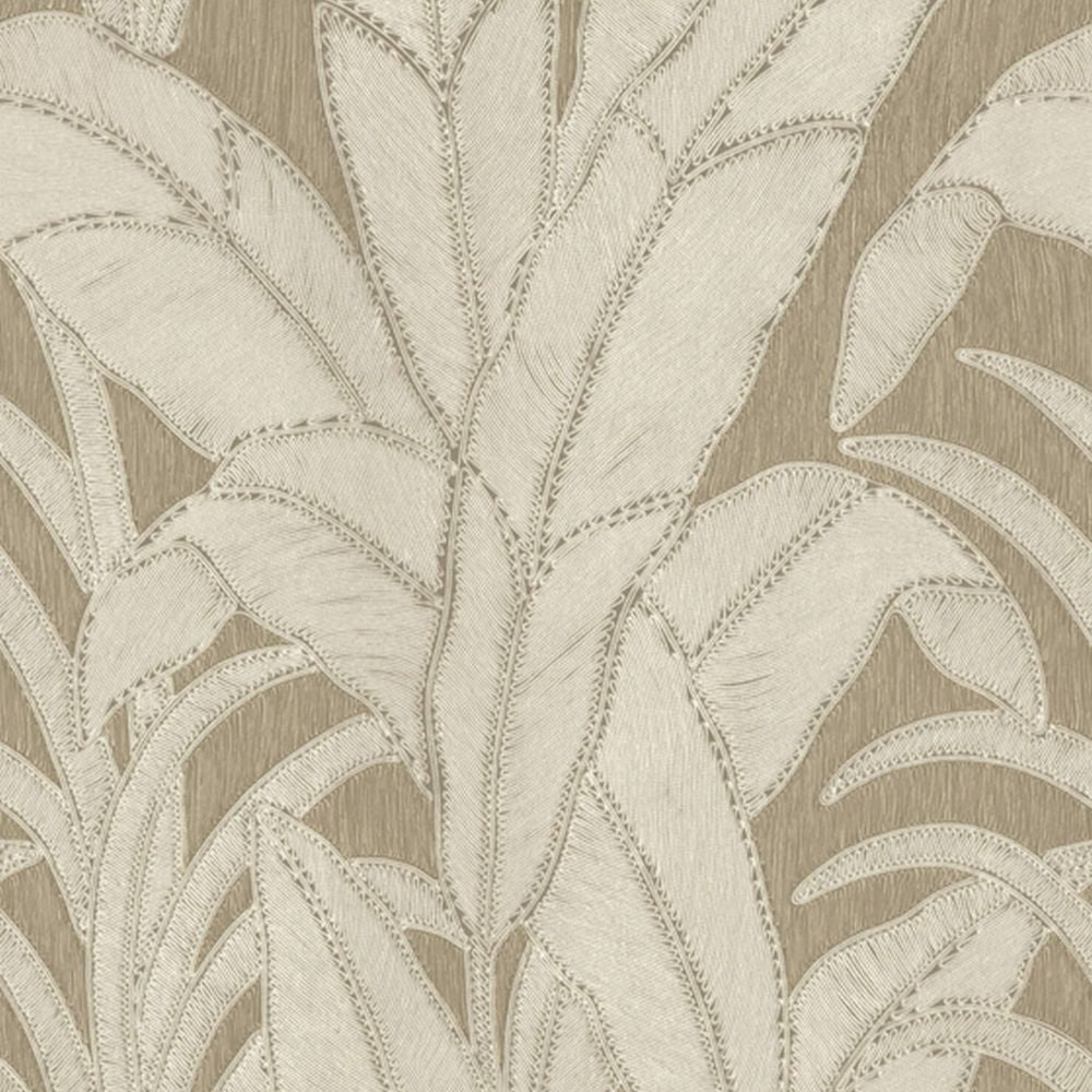 ARTE  Manila Botanic Tapeta w bananowca z efektem wyszywania 64501