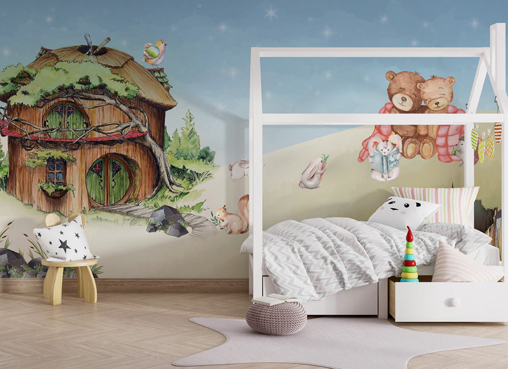 Wall'n Love Little One - Domek na drzewie i niedźwiedzie