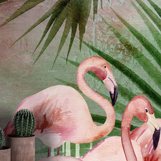 Wall'n Love Fame - Flamingi na tle drzew