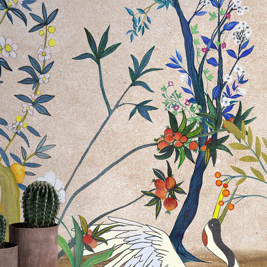 Wall'n Love Zen - Kolorowe ptaki i gałęzie