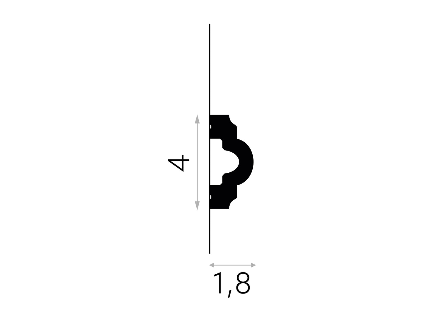 Listwa ścienna MD002