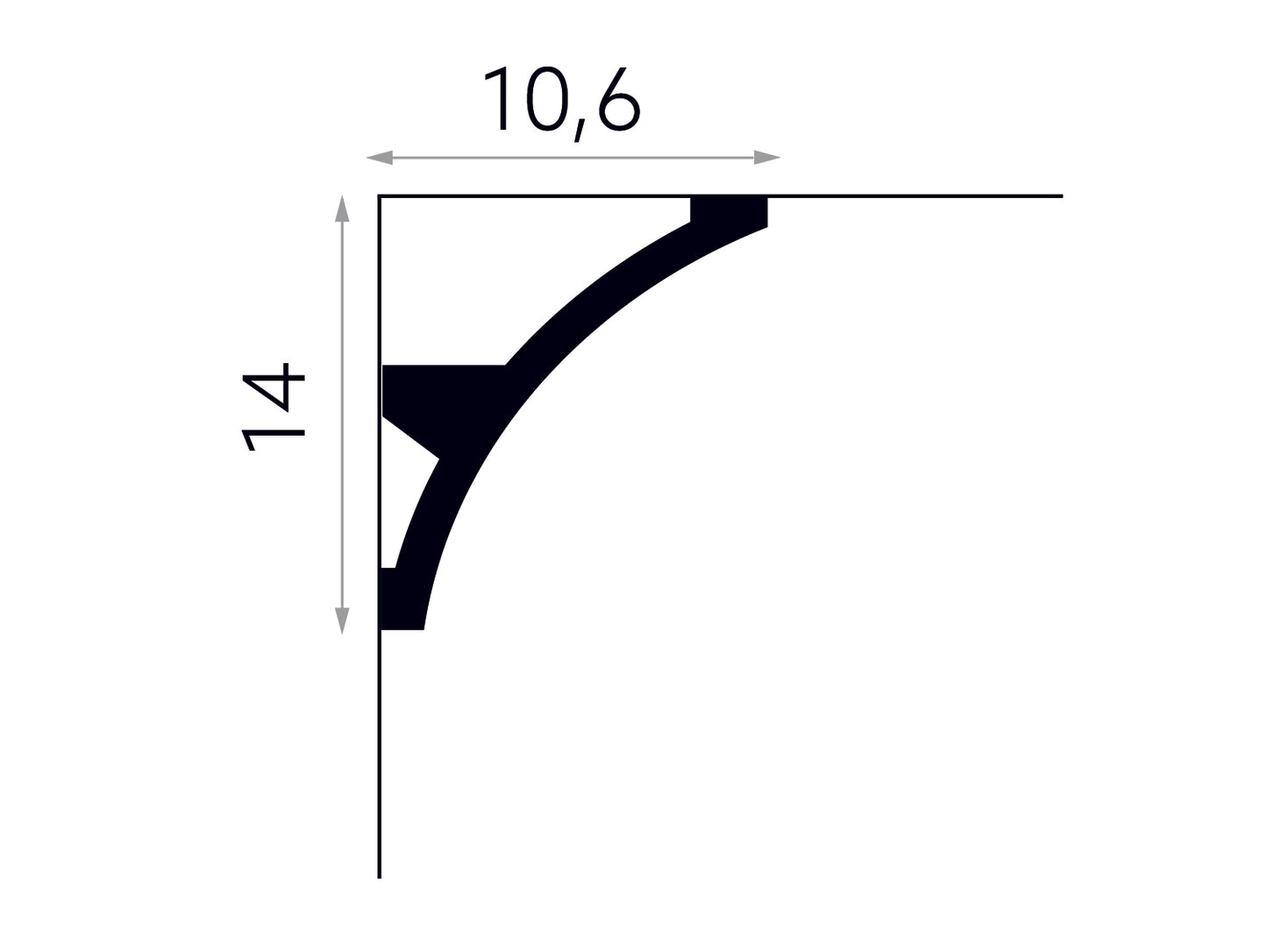 Listwa sufitowa MDB101