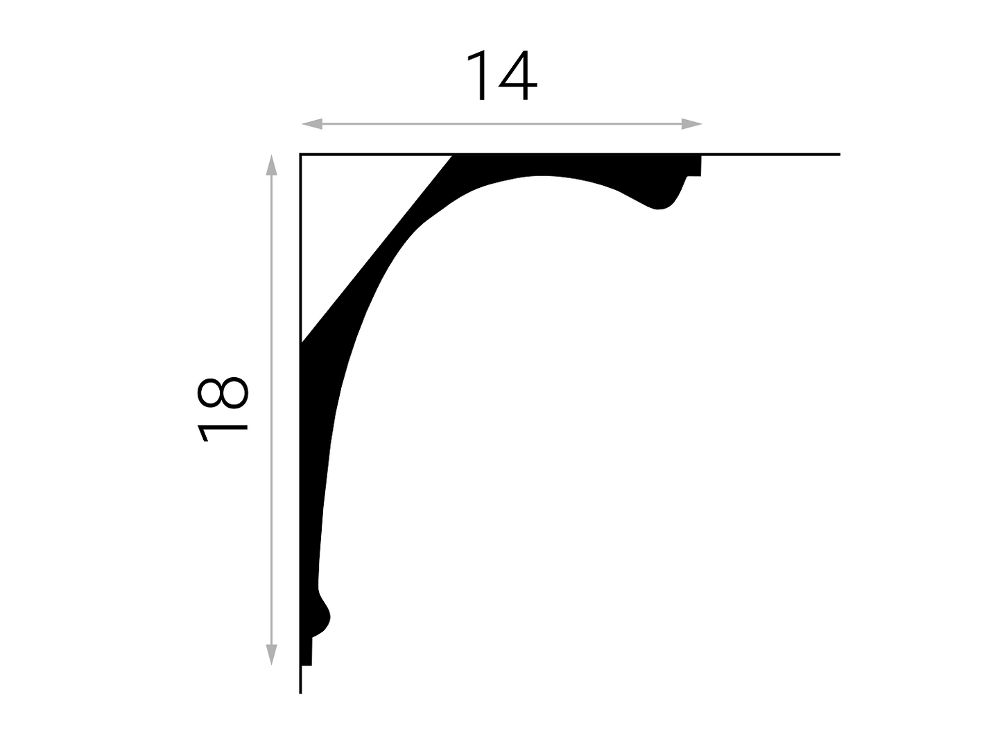 Listwa sufitowa MDB103