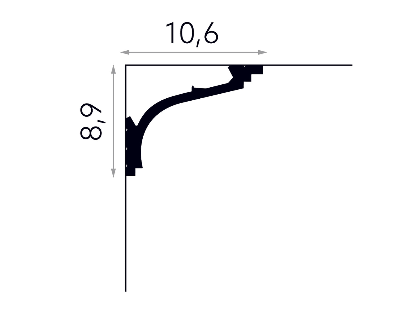 Listwa elastyczna sufitowa MDB110F