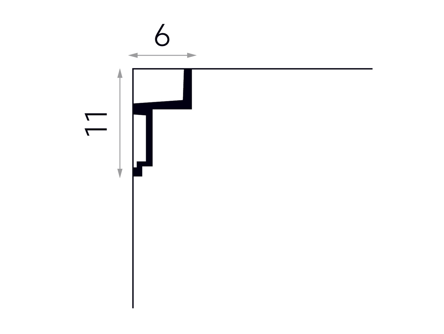 Listwa sufitowa MDB115