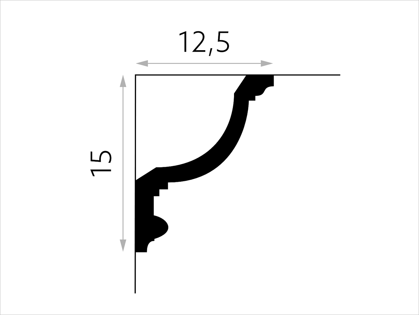 Listwa sufitowa MDB154