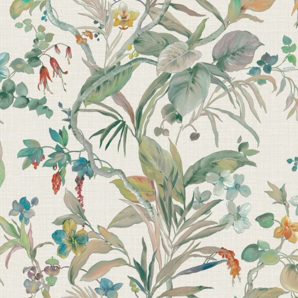 Tapeta ZAMBAITI PARATI Trussardi 8 Kolorowe kwiaty liście  Z30326