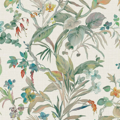 Tapeta ZAMBAITI PARATI Trussardi 8 Kolorowe kwiaty liście  Z30326