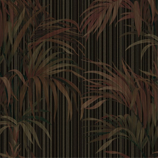 Zambaiti Parati Philipp Plein 2  Tapeta w liście prążki Z81014