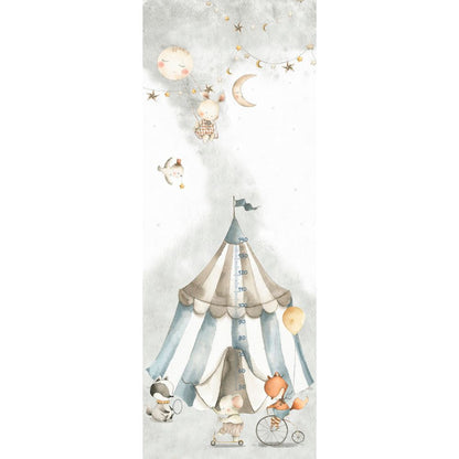 Pama Cute Walls Mural śpiące cyrkowe zwierzęta z miarką Decoprint CW6063-1