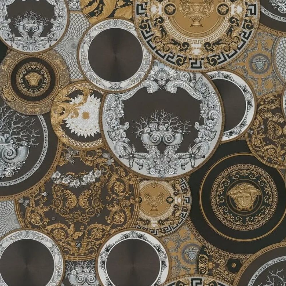 VERSACE VI - Tapeta kolaż talerzy 79136-4