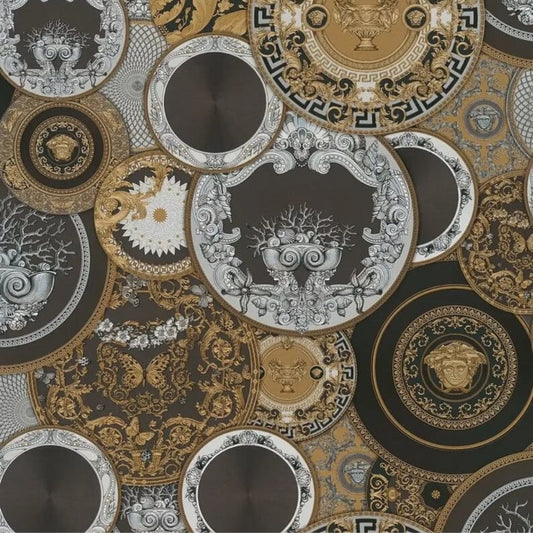 VERSACE VI - Tapeta kolaż talerzy 79136-4