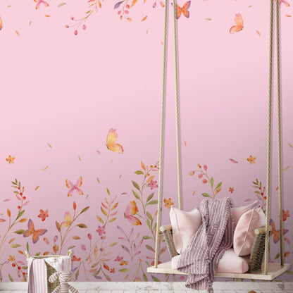 Pama Cute Walls Mural rośliny i motyle Decoprint CW6126-2