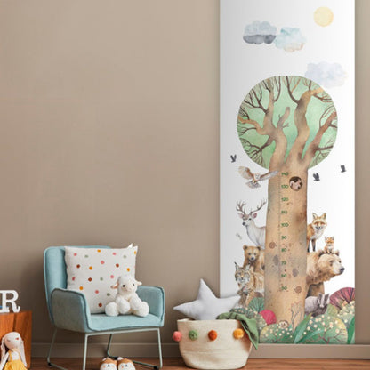Pama Cute Walls Mural drzewo i zwierzęta z miarką Decoprint CW6060-1