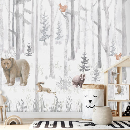 Pama Cute Walls Mural zwierzęta leśne Decoprint CW6044-1