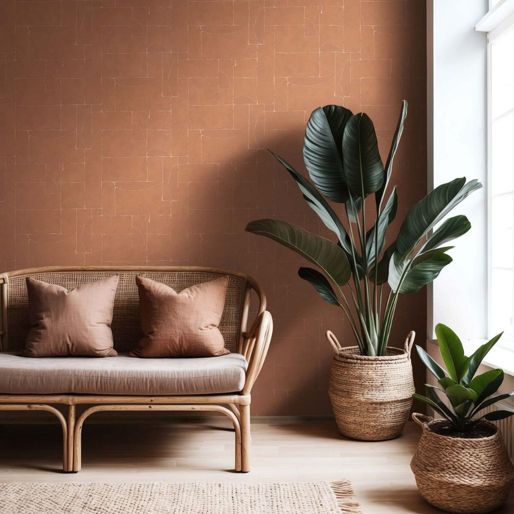 Marburg Terra tapeta na bazie gliny imitacja betonu 34605