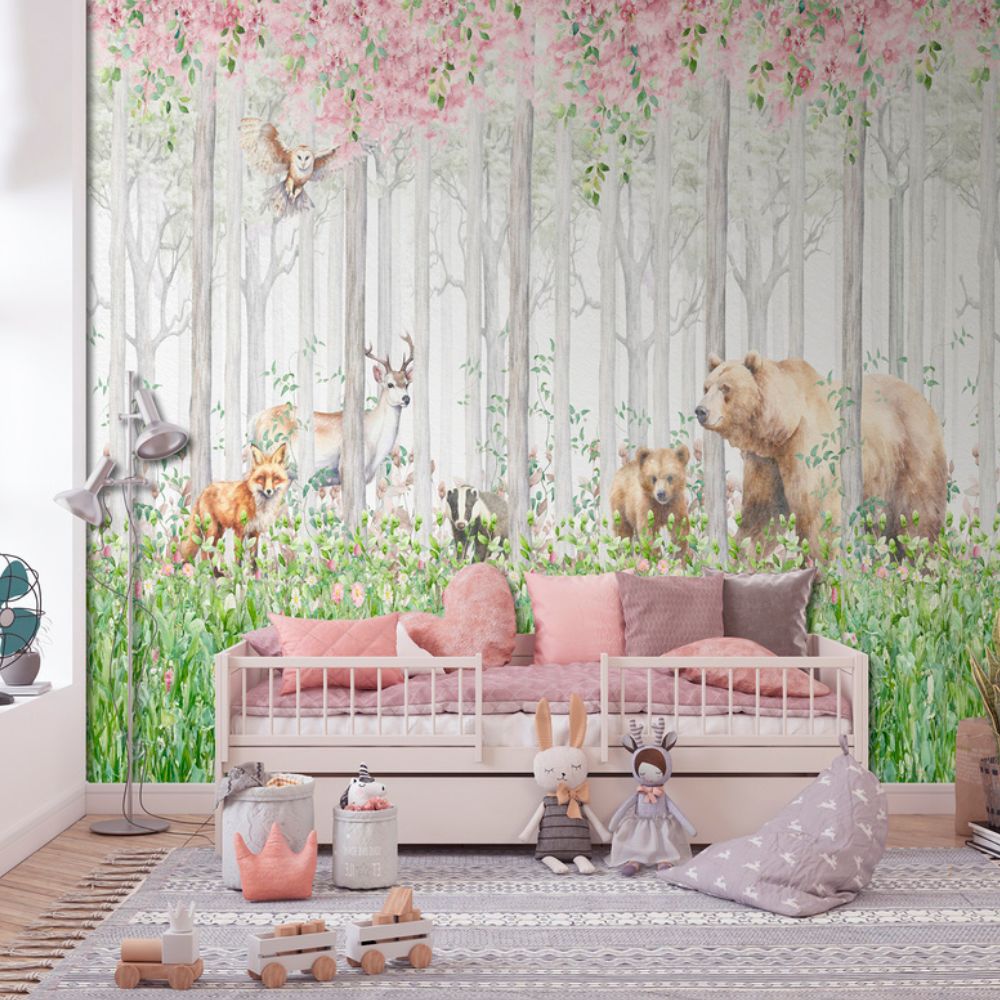 Pama Cute Walls Mural zwierzęta leśne Decoprint CW6045-1