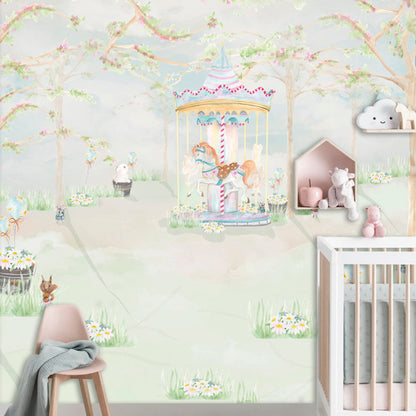 Pama Cute Walls Mural natura i karuzela Decoprint CW6111-1