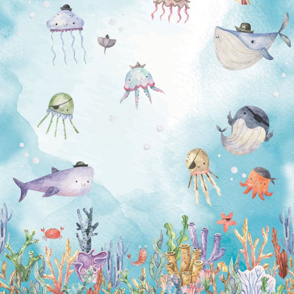 Pama Cute Walls Mural życie morskie Decoprint CW6058-1