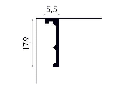 Listwa karniszowa QL056